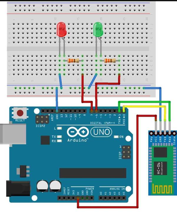 Arduino ile Bluetooth kontrollü led 