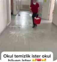 Okul temizlik ister🥰🥰🥰