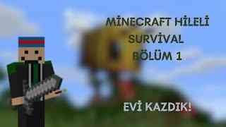 MANDALİNA GAMES İLE, MİNECRAFT HİLELİ SURVIVAL - BÖLÜM 1