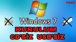 CD'siz USB'siz Windows 7 İndirme Linki (64 Bit)
