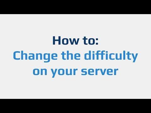How to: Change the difficulty on your server