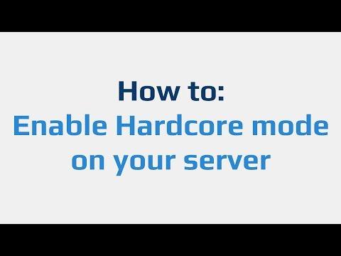 How to: Enable Hardcore mode on your server