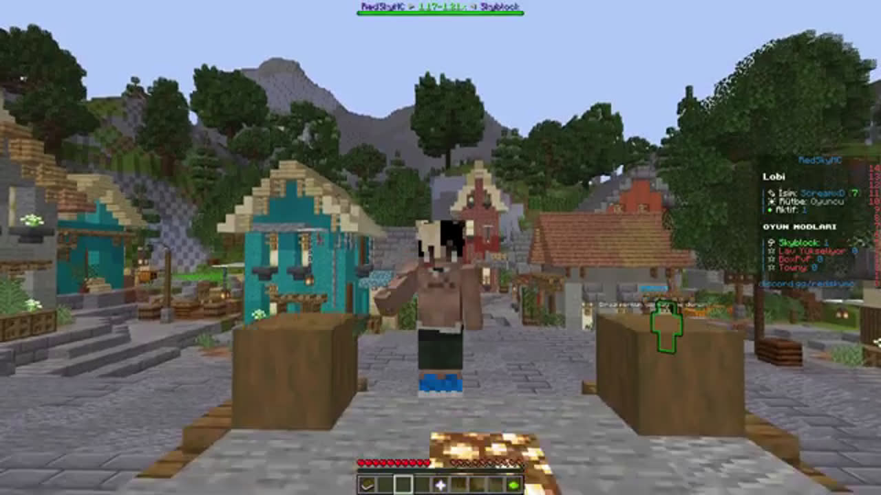 Minecraft’ta Yeni Bir Başlangıç: RedSkyMC - EmekSkyblock (video benim değil)