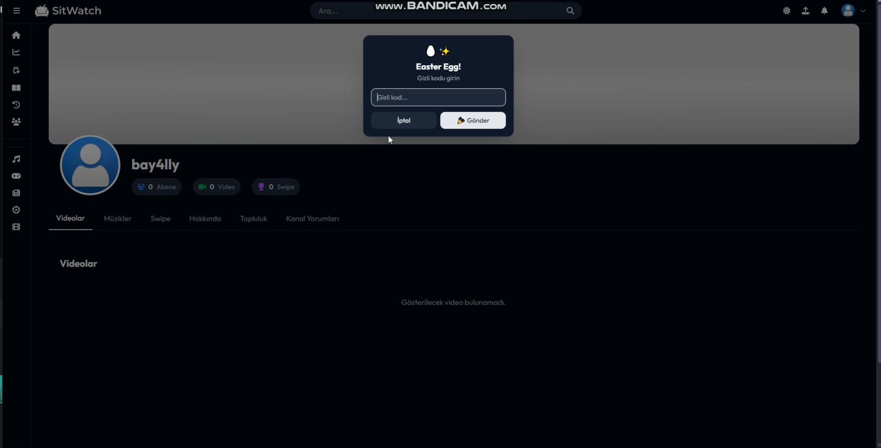 SitWatch Gizli Easter Egg!