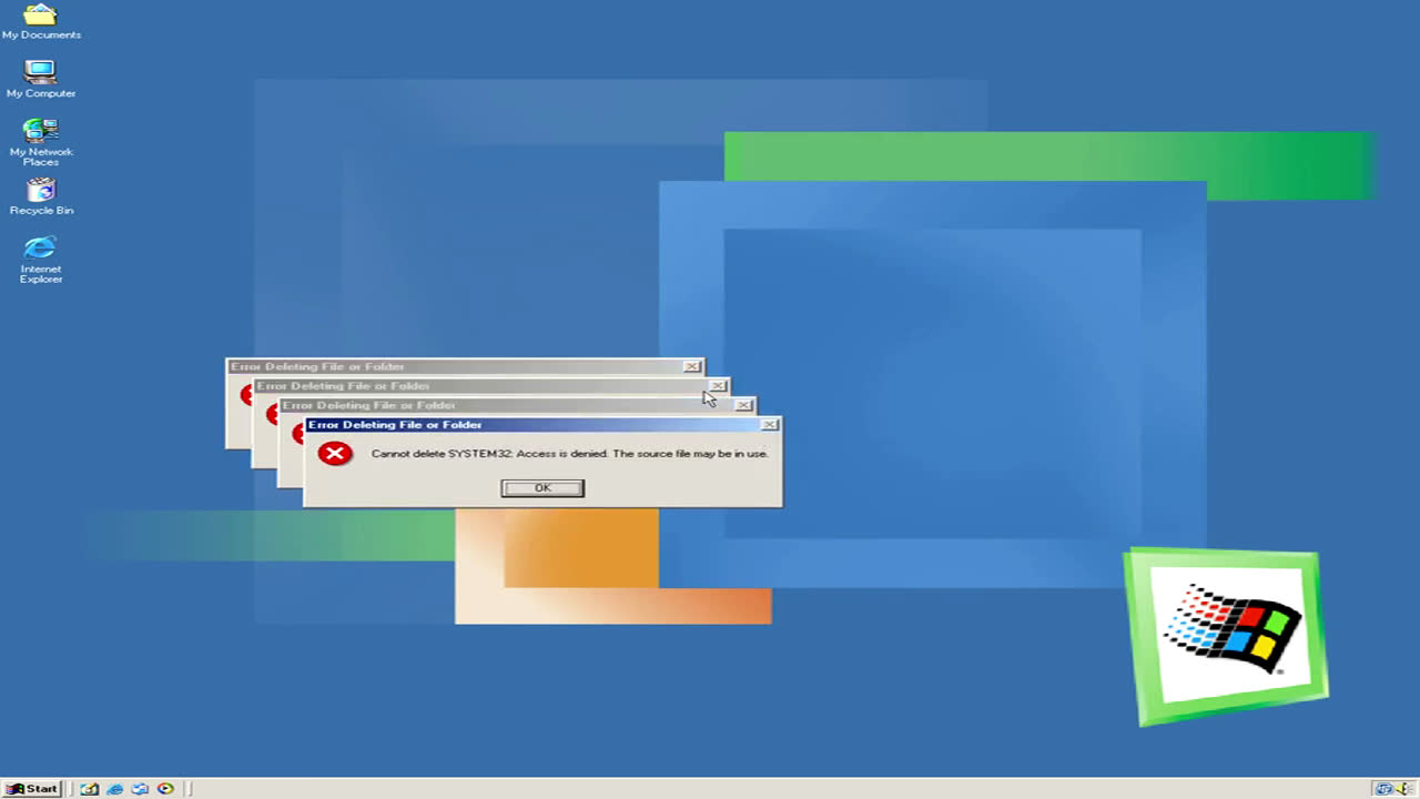 Windows ME Crazy Error