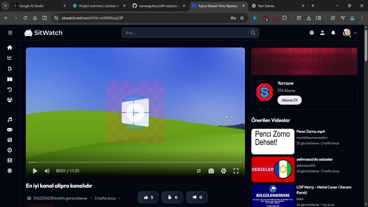 sitwatch gene heklenmiş