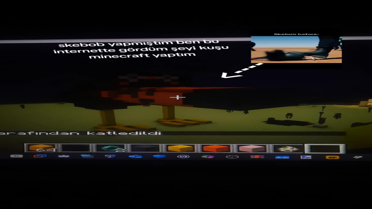minecraft skebob yaptım