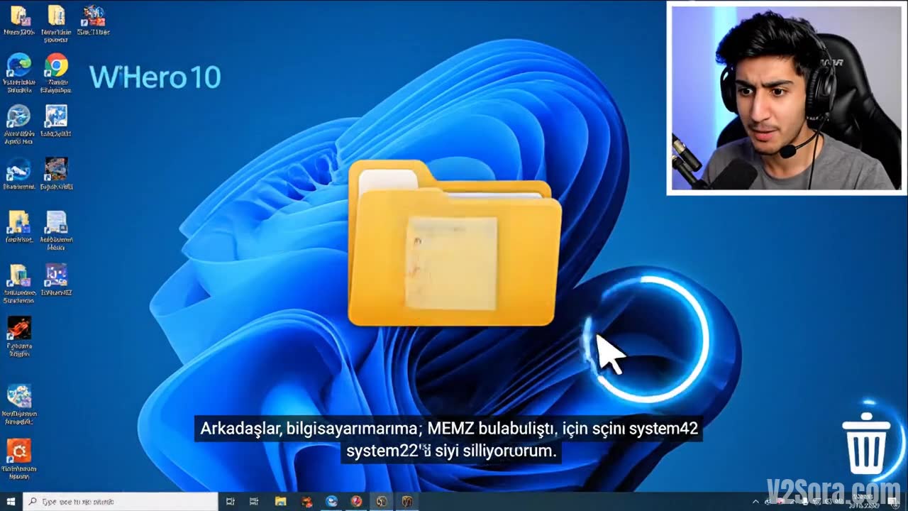 Bilgisayarımıza MEMZ bulaştığı için System32'yi silmeyi deniyoruz!