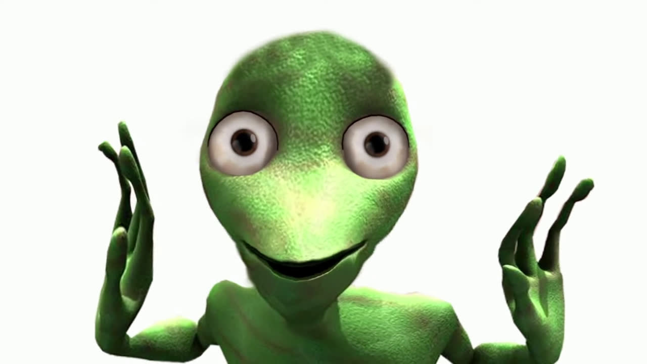 RENKLİ YEŞİL UZAYLI DANSI - AKIMI