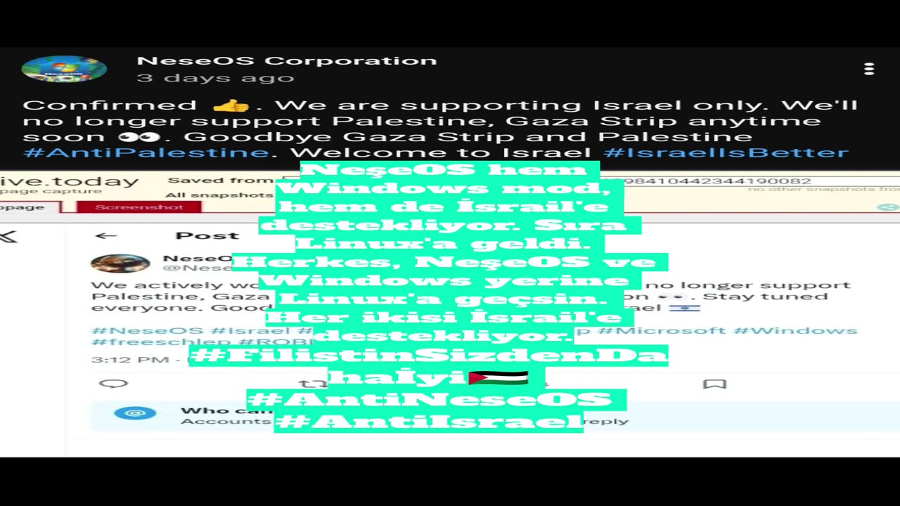 NeşeOS İsrail'e destekliyor #shorts