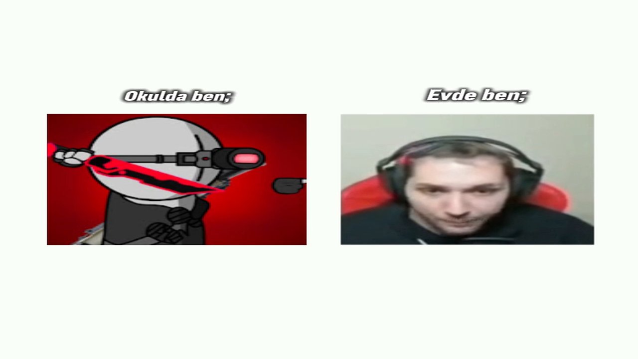 evde ben gerçekte ben