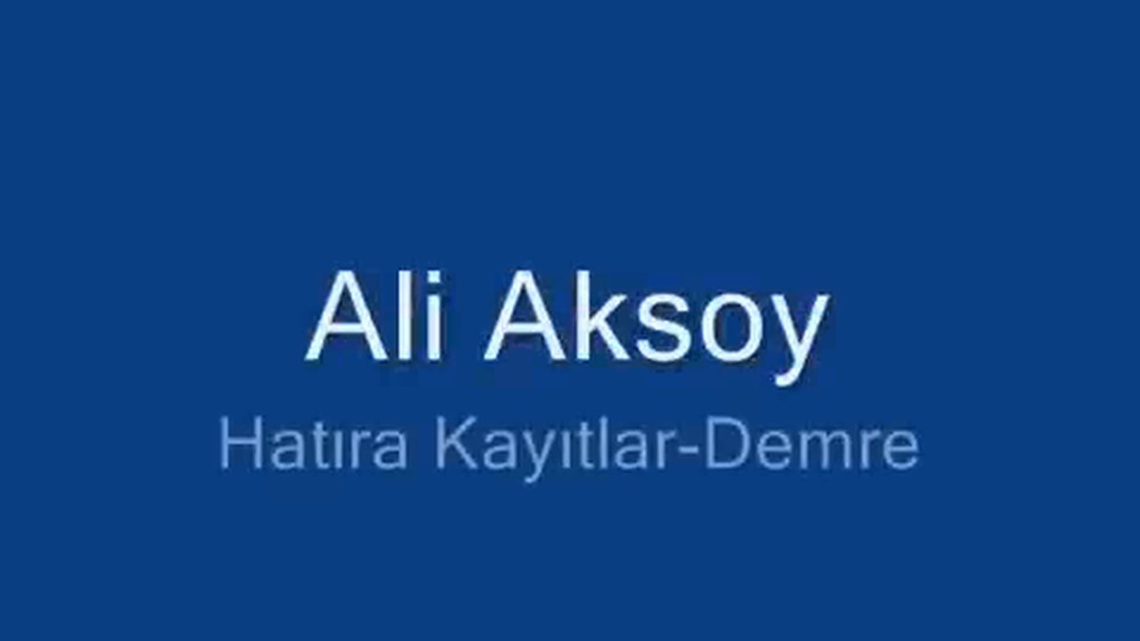 Ali Aksoy - Altaylardan Tunaya