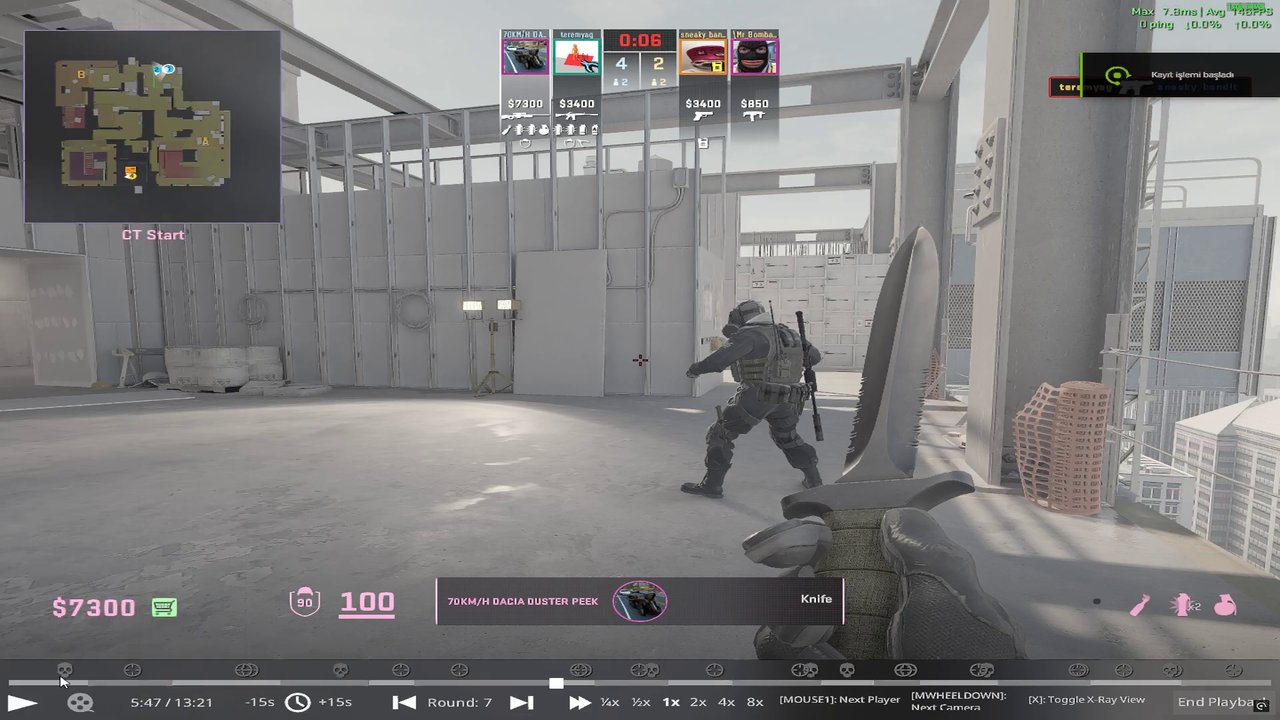 tereyarra ile noscope show! baya şaşırdı.